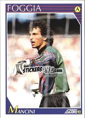 Sticker Francesco Mancini - Italian League 1992 - Score