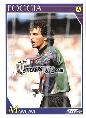 Sticker Francesco Mancini - Italian League 1992 n. 102 - Score