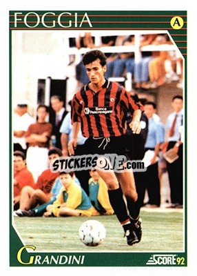 Sticker Gualtiero Grandini - Italian League 1992 n. 103 - Score