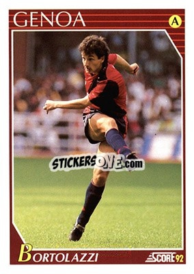 Sticker Mario Bortolazzi - Italian League 1992 - Score