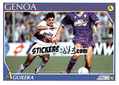 Sticker Carlos Alberto Aguilera - Italian League 1992 n. 116 - Score