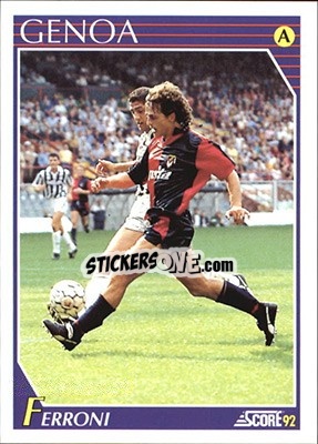 Sticker Armando Ferroni - Italian League 1992 n. 118 - Score