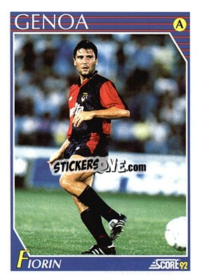 Sticker Valeriano Fiorin - Italian League 1992 n. 119 - Score