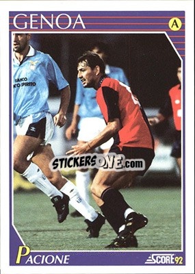 Figurina Marco Pacione - Italian League 1992 n. 120 - Score