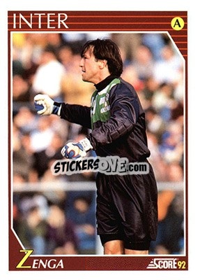 Sticker Walter Zenga - Italian League 1992 - Score