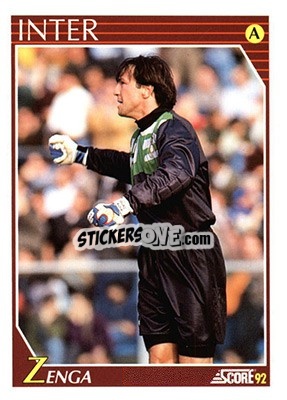 Sticker Walter Zenga - Italian League 1992 n. 121 - Score