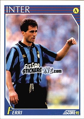 Sticker Riccardo Ferri - Italian League 1992 n. 125 - Score