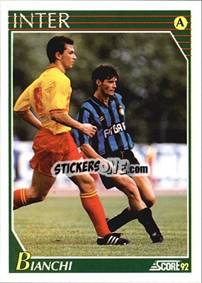 Sticker Alessandro Bianchi - Italian League 1992 - Score