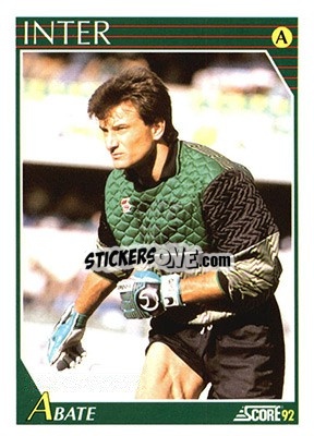 Cromo Beniamino Abate - Italian League 1992 n. 132 - Score