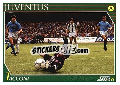 Sticker Stefano Tacconi - Italian League 1992 n. 136 - Score