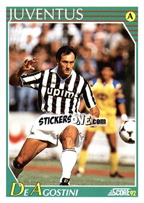 Cromo Luigi De Agostini - Italian League 1992 - Score