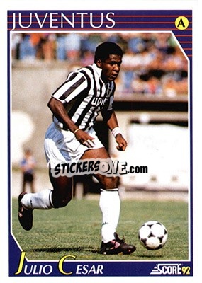 Cromo Julio Cesar Silva - Italian League 1992 - Score