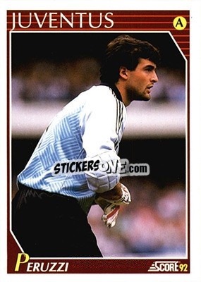 Sticker Angelo Peruzzi - Italian League 1992 n. 147 - Score