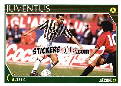 Sticker Roberto Galia - Italian League 1992 - Score