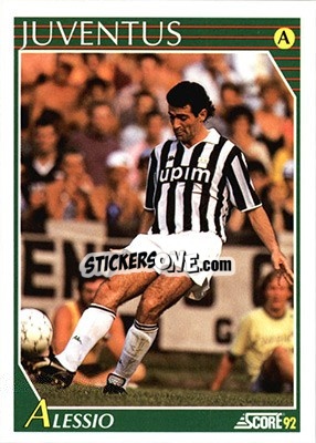 Cromo Angelo Alessio - Italian League 1992 - Score