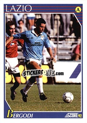 Sticker Cristiano Bergodi - Italian League 1992 n. 152 - Score