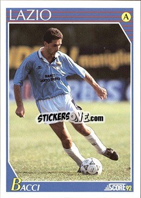 Figurina Roberto Bacci - Italian League 1992 - Score