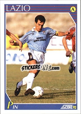 Sticker Gabriele Pin - Italian League 1992 n. 154 - Score