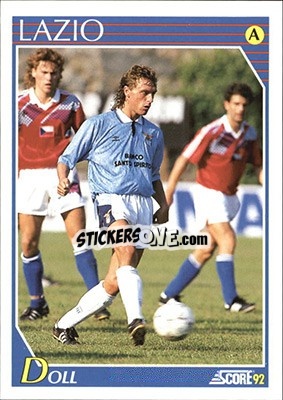 Sticker Thomas Doll - Italian League 1992 - Score