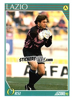 Sticker Fernando Orsi - Italian League 1992 - Score