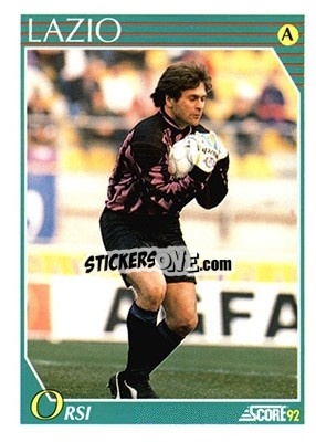 Sticker Fernando Orsi - Italian League 1992 n. 163 - Score