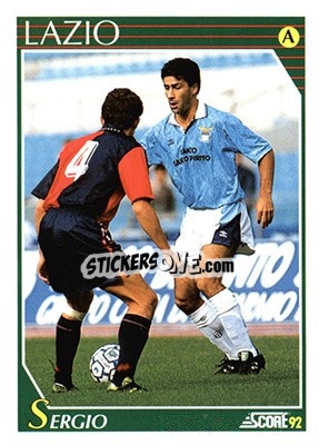 Sticker Raffaele Sergio - Italian League 1992 n. 164 - Score