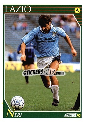 Sticker Maurizio Neri - Italian League 1992 - Score