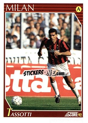 Sticker Mauro Tassotti - Italian League 1992 n. 167 - Score