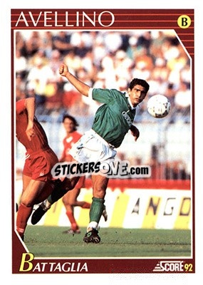 Figurina Lorenzo Battaglia - Italian League 1992 - Score