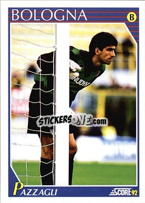 Figurina Andrea Pazzagli - Italian League 1992 - Score