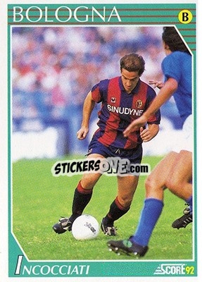 Cromo Giuseppe Incocciati - Italian League 1992 - Score