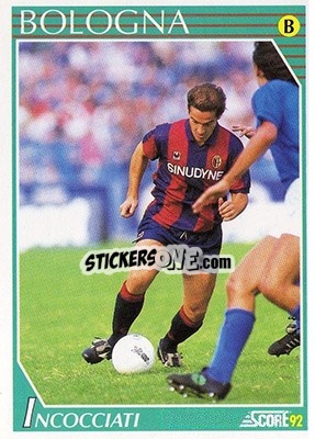 Sticker Giuseppe Incocciati - Italian League 1992 n. 282 - Score
