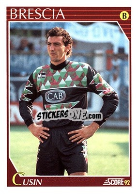 Sticker Nello Aldo Cusin - Italian League 1992 - Score