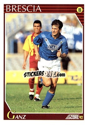 Sticker Maurizio Ganz - Italian League 1992 n. 286 - Score