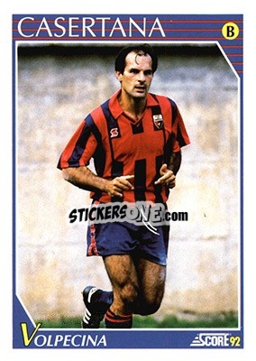 Cromo Giuseppe Volpecina - Italian League 1992 - Score