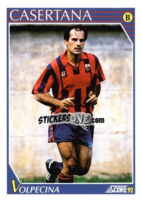 Sticker Giuseppe Volpecina - Italian League 1992 n. 288 - Score
