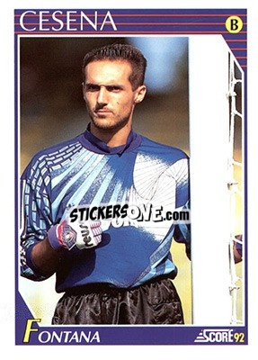 Sticker Alberto Fontana - Italian League 1992 - Score