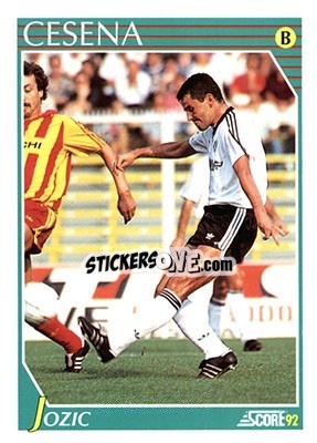 Sticker Davor Jozic - Italian League 1992 - Score