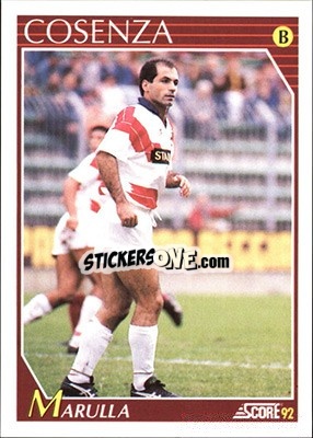 Cromo Luigi Marulla - Italian League 1992 - Score
