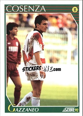Cromo Francesco Gazzaneo - Italian League 1992 - Score
