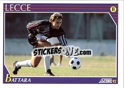 Sticker Massimo Battara - Italian League 1992 n. 299 - Score