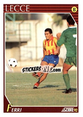 Sticker Giacomo Ferri - Italian League 1992 n. 300 - Score