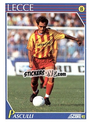 Sticker Pedro Pablo Pasculli - Italian League 1992 - Score