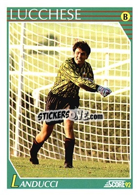 Sticker Marco Landucci - Italian League 1992 - Score