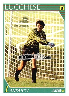 Sticker Marco Landucci - Italian League 1992 n. 303 - Score