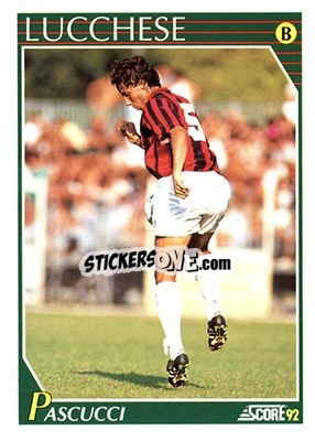 Cromo Carlo Pascucci - Italian League 1992 - Score