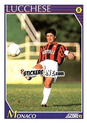 Sticker Francesco Monaco - Italian League 1992 n. 305 - Score