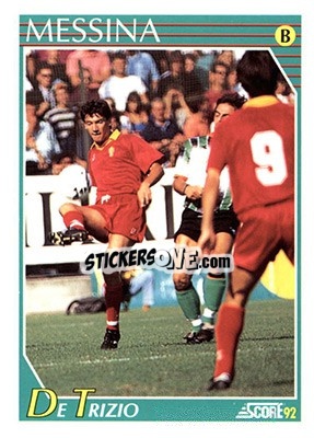 Sticker Giorgio De Trizio - Italian League 1992 - Score