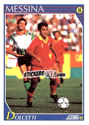 Sticker Aldo Dolcetti - Italian League 1992 n. 309 - Score