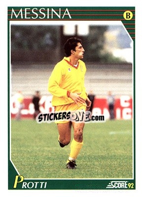 Sticker Igor Protti - Italian League 1992 - Score